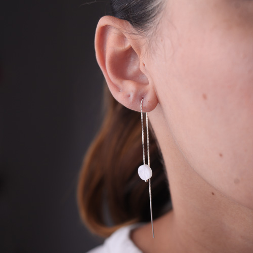 Brinco Agulha Madrepérola - Imagem 2