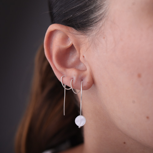 Brinco Agulha Madrepérola