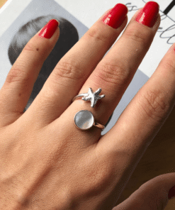 anel madreperola e estrela do mar