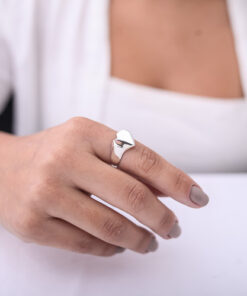 Alternative view of Anel Coração Origami G