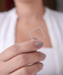 Alternative view of Anel Quadrado Fio